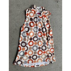 Terry Cycling Clothing Top Size M Orange Brown Gray